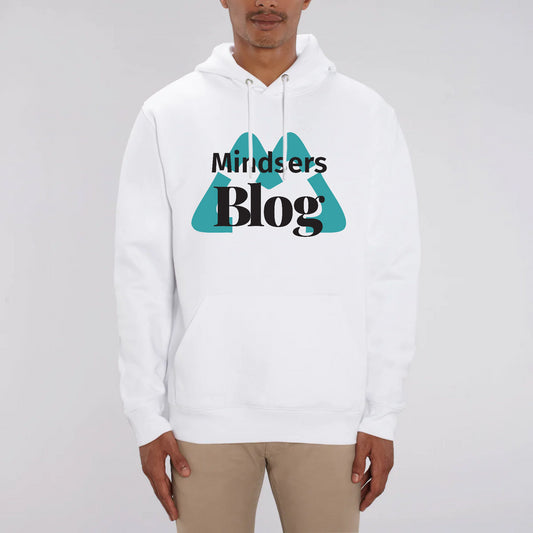 MBLOG Blue — winter hoodie, unisex, organic